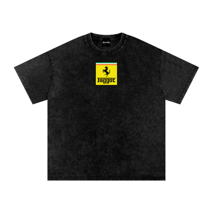 Oversize Tee MIDNIGHT / S FAGGOT FERRARI Premium Oversized Tee ~ GAYSBIE PREMIUM MATERIALS