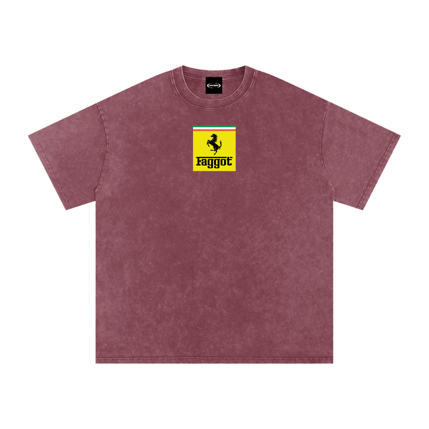 Oversize Tee SPICY / S FAGGOT FERRARI Premium Oversized Tee ~ GAYSBIE PREMIUM MATERIALS