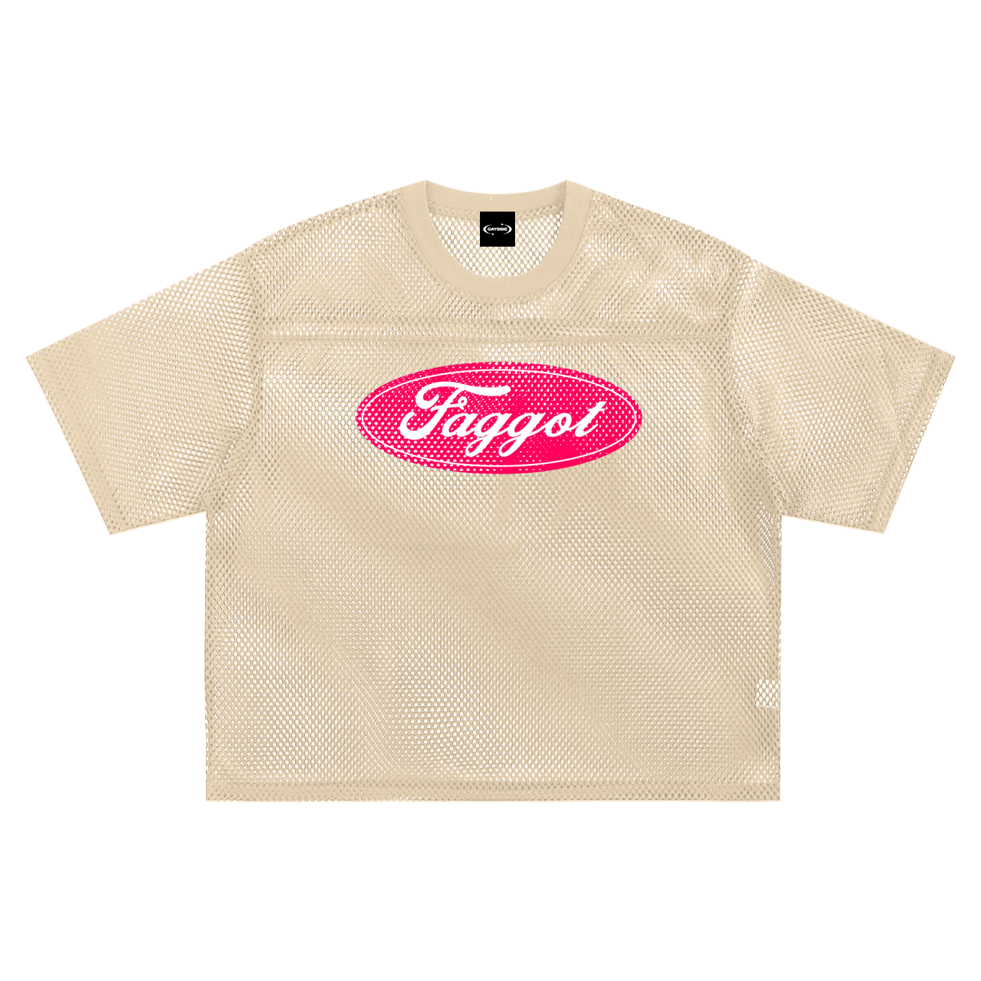 Mesh Tee PEACHY / S Faggot Ford Boxy Mesh Tee ~ GAYSBIE PREMIUM MATERIALS