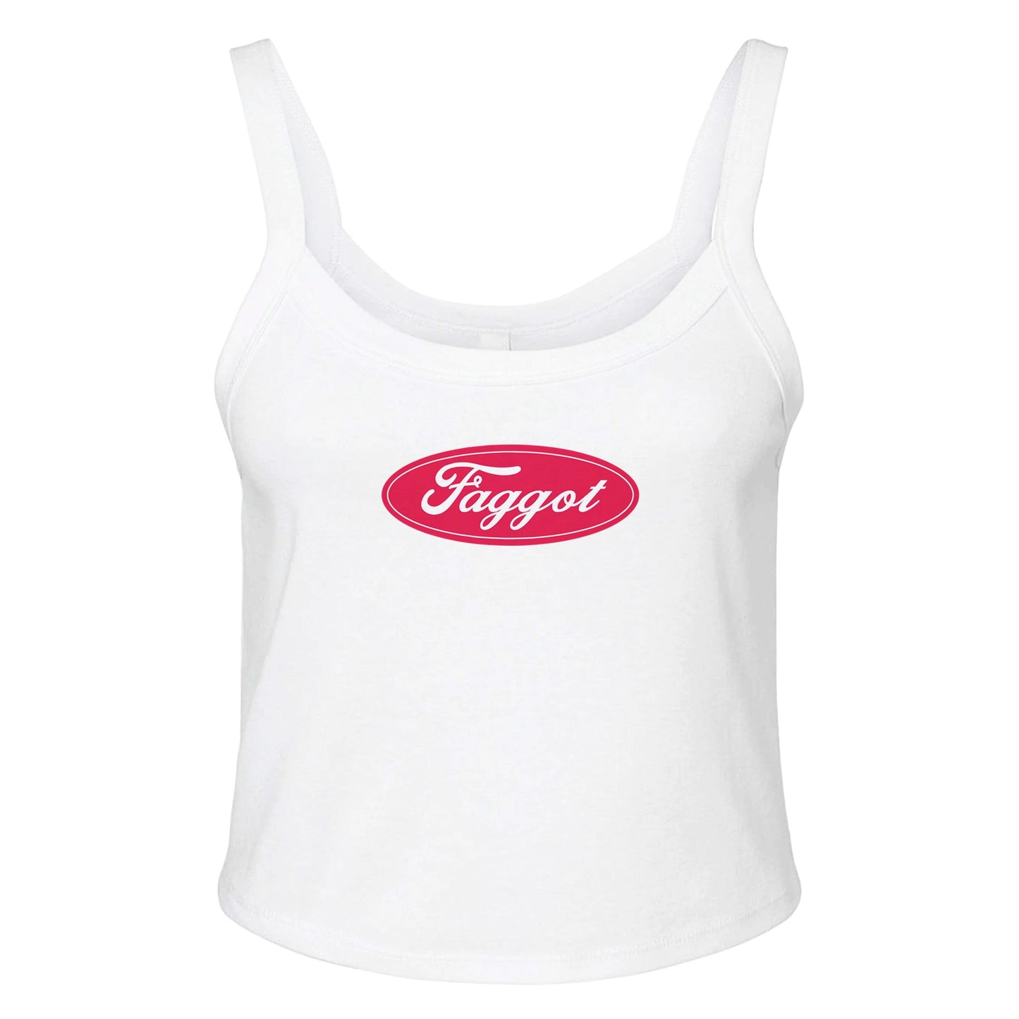 Ribbed Tank ICE / XS Faggot Ford Logo Baby Ribbed Tank ~ GAYSBIE PREMIUM MATERIALS