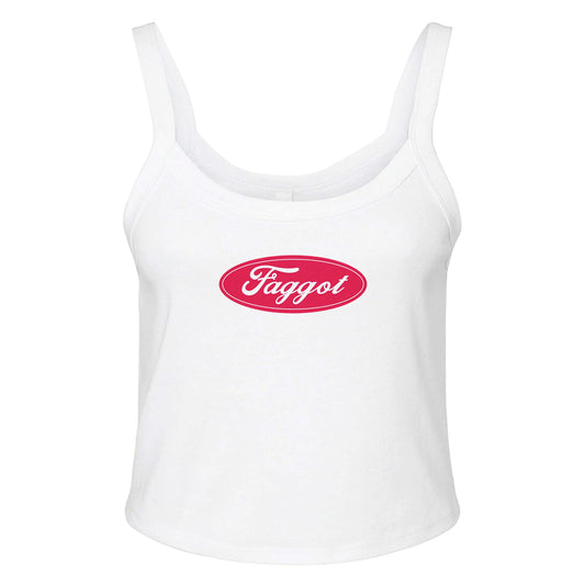 Ribbed Tank ICE / XS Faggot Ford Logo Baby Ribbed Tank ~ GAYSBIE PREMIUM MATERIALS