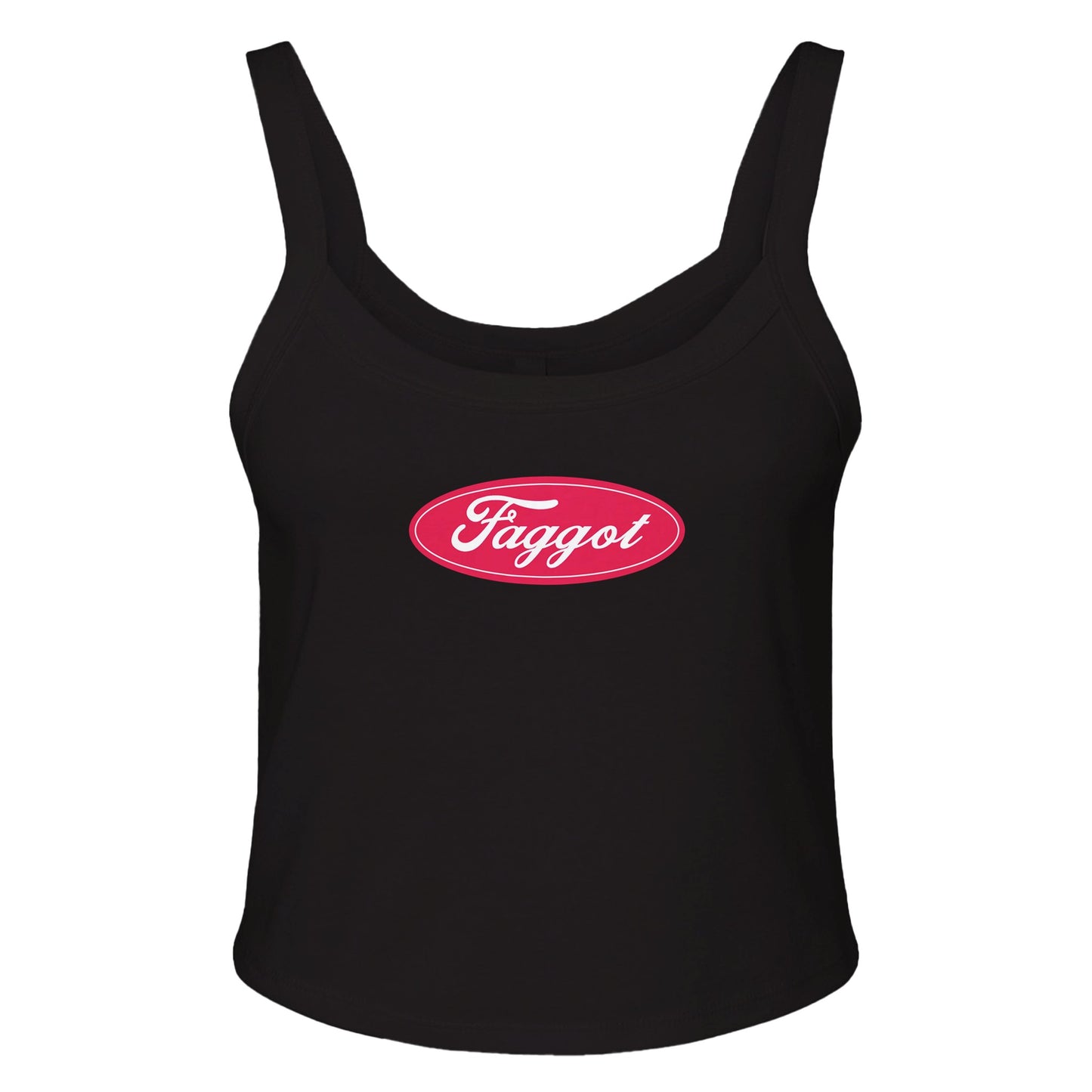 Ribbed Tank MIDNIGHT / XS Faggot Ford Logo Baby Ribbed Tank ~ GAYSBIE PREMIUM MATERIALS