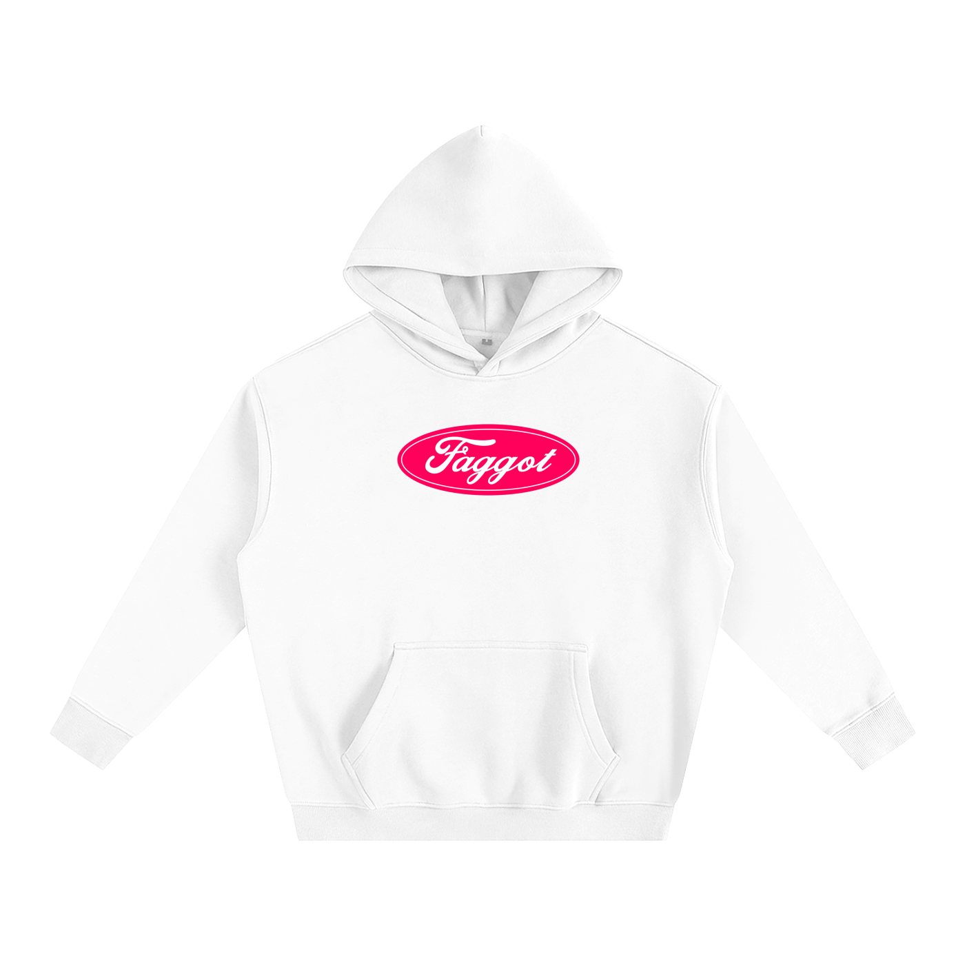 Premium Hood ICE / S Faggot Ford Logo Heavy Fleece Hoodie ~ GAYSBIE PREMIUM MATERIALS