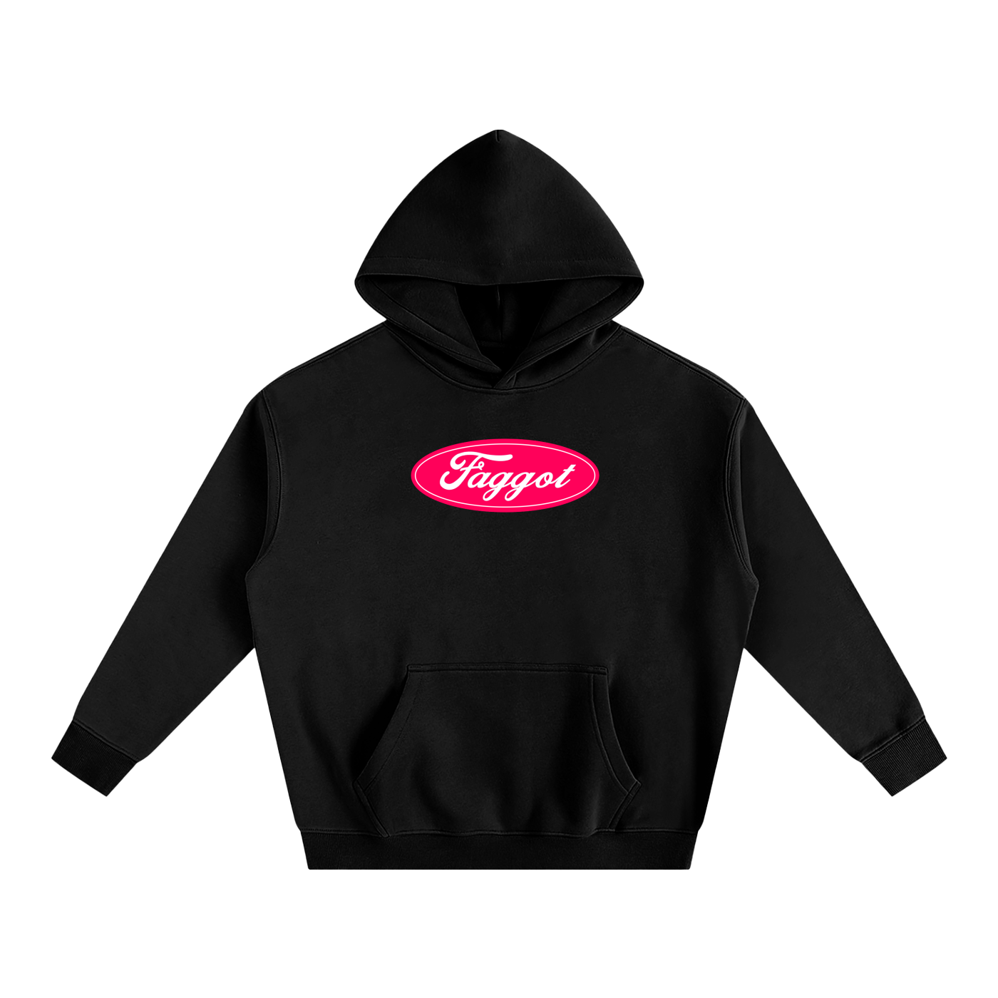 Premium Hood MIDNIGHT / S Faggot Ford Logo Heavy Fleece Hoodie ~ GAYSBIE PREMIUM MATERIALS