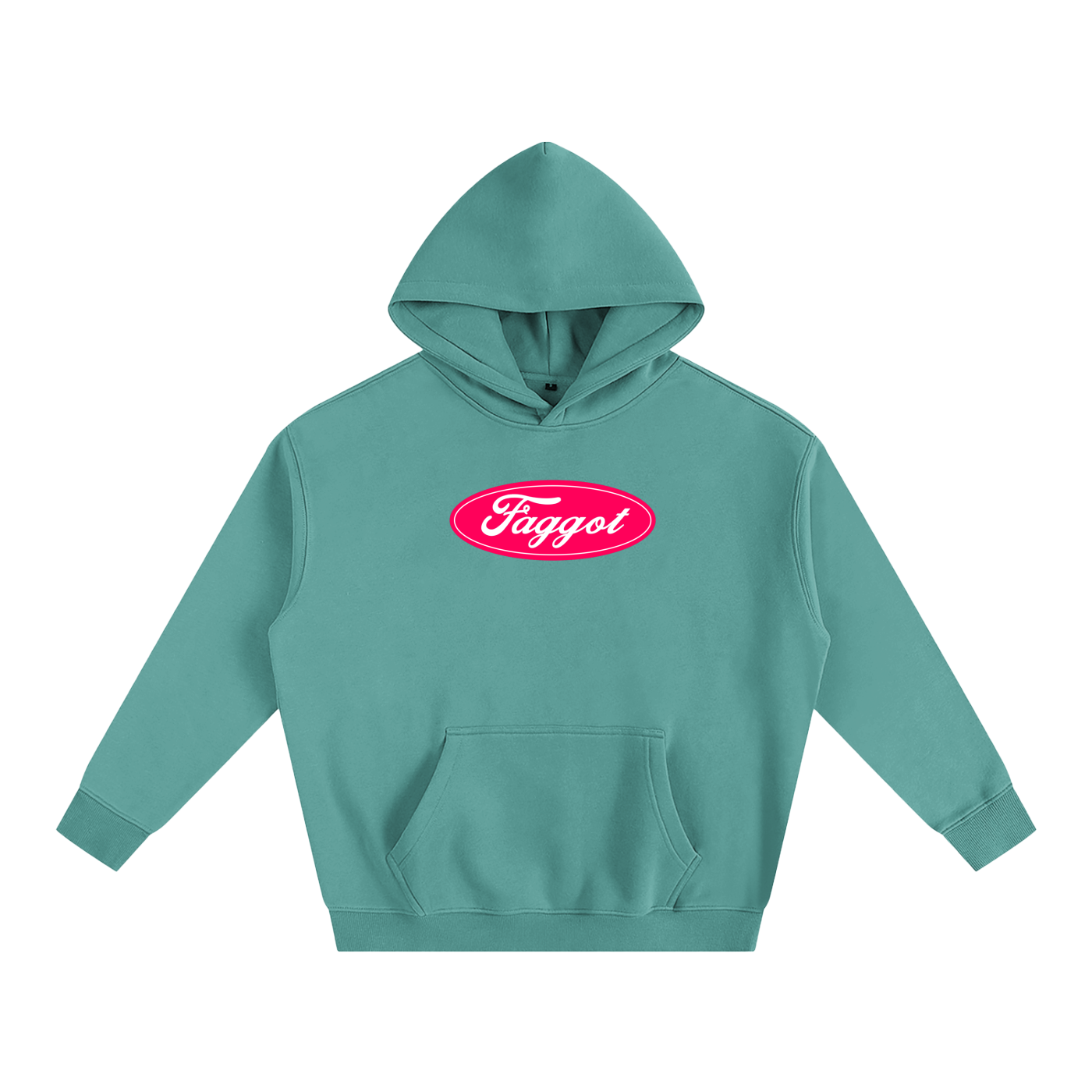 Premium Hood MINTY / S Faggot Ford Logo Heavy Fleece Hoodie ~ GAYSBIE PREMIUM MATERIALS