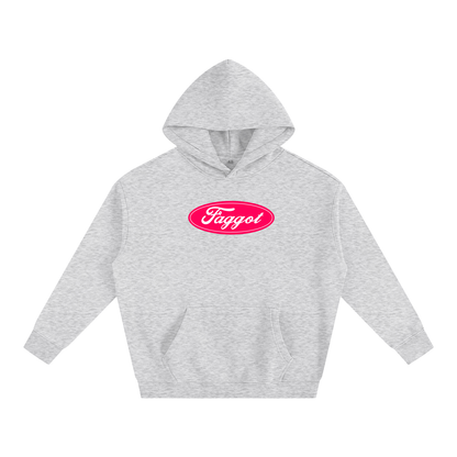 Premium Hood STONE / S Faggot Ford Logo Heavy Fleece Hoodie ~ GAYSBIE PREMIUM MATERIALS