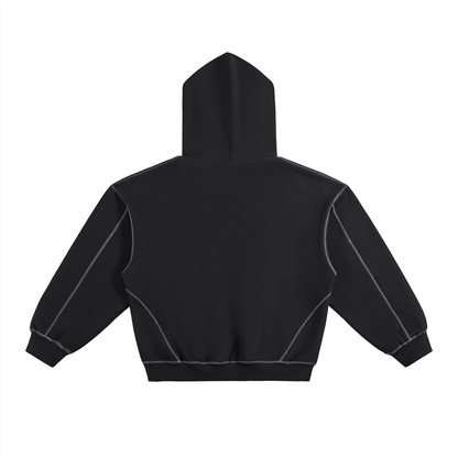 Heavy Boxy Fleece Hood Faggot Ford Logo Oversized Fleece Hoodie ~ GAYSBIE PREMIUM MATERIALS