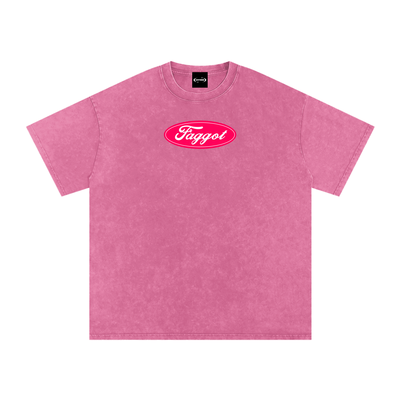 Oversize Tee BUBBLEGUM / S Faggot Ford Logo Premium Oversized Tee ~ GAYSBIE PREMIUM MATERIALS