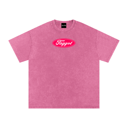 Oversize Tee BUBBLEGUM / S Faggot Ford Logo Premium Oversized Tee ~ GAYSBIE PREMIUM MATERIALS