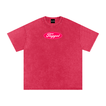 Oversize Tee CHERRY / S Faggot Ford Logo Premium Oversized Tee ~ GAYSBIE PREMIUM MATERIALS