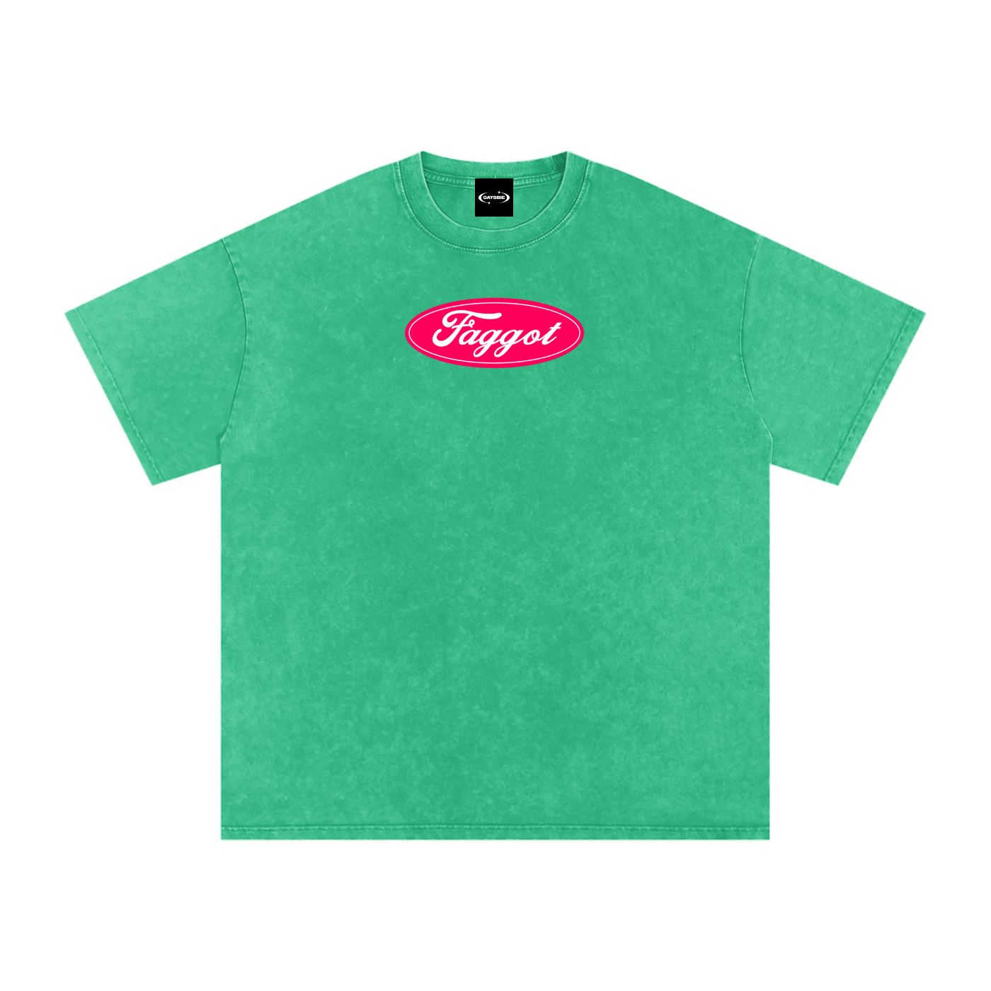 Oversize Tee LIME / S Faggot Ford Logo Premium Oversized Tee ~ GAYSBIE PREMIUM MATERIALS