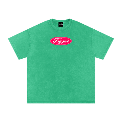 Oversize Tee LIME / S Faggot Ford Logo Premium Oversized Tee ~ GAYSBIE PREMIUM MATERIALS