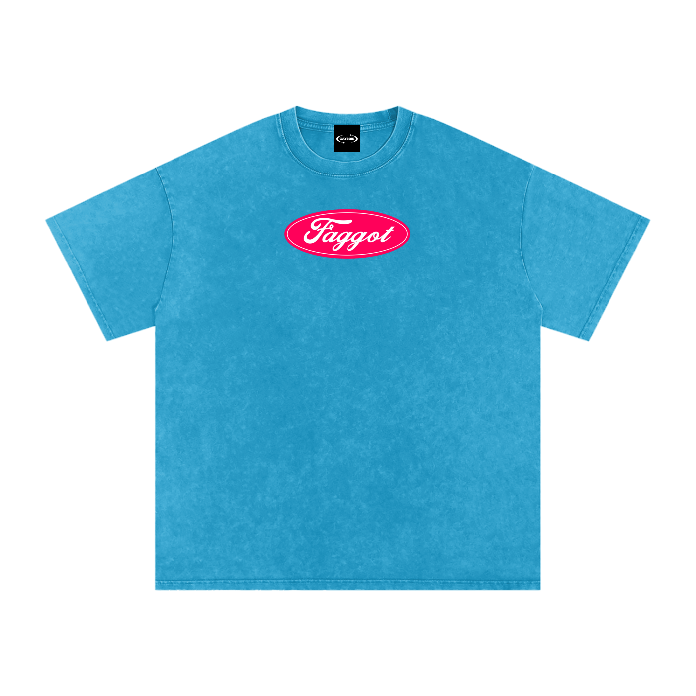 Oversize Tee OCEAN / S Faggot Ford Logo Premium Oversized Tee ~ GAYSBIE PREMIUM MATERIALS