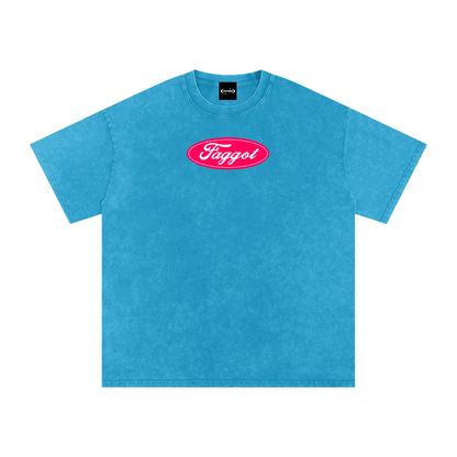 Oversize Tee OCEAN / S Faggot Ford Logo Premium Oversized Tee ~ GAYSBIE PREMIUM MATERIALS