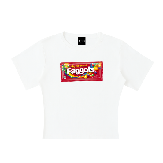 Baby Tee ICE / S Faggots Skittles Baby Tee ~ GAYSBIE PREMIUM MATERIALS