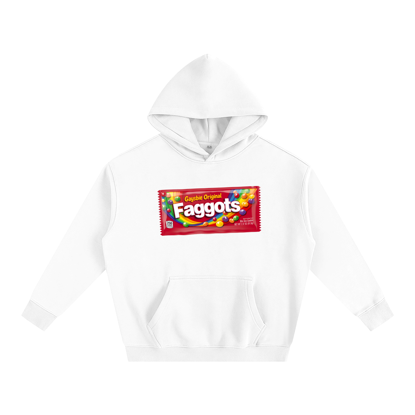 Premium Hood ICE / S Faggots Skittles Heavy Fleece Hoodie ~ GAYSBIE PREMIUM MATERIALS