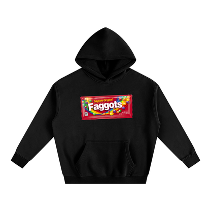 Premium Hood MIDNIGHT / S Faggots Skittles Heavy Fleece Hoodie ~ GAYSBIE PREMIUM MATERIALS
