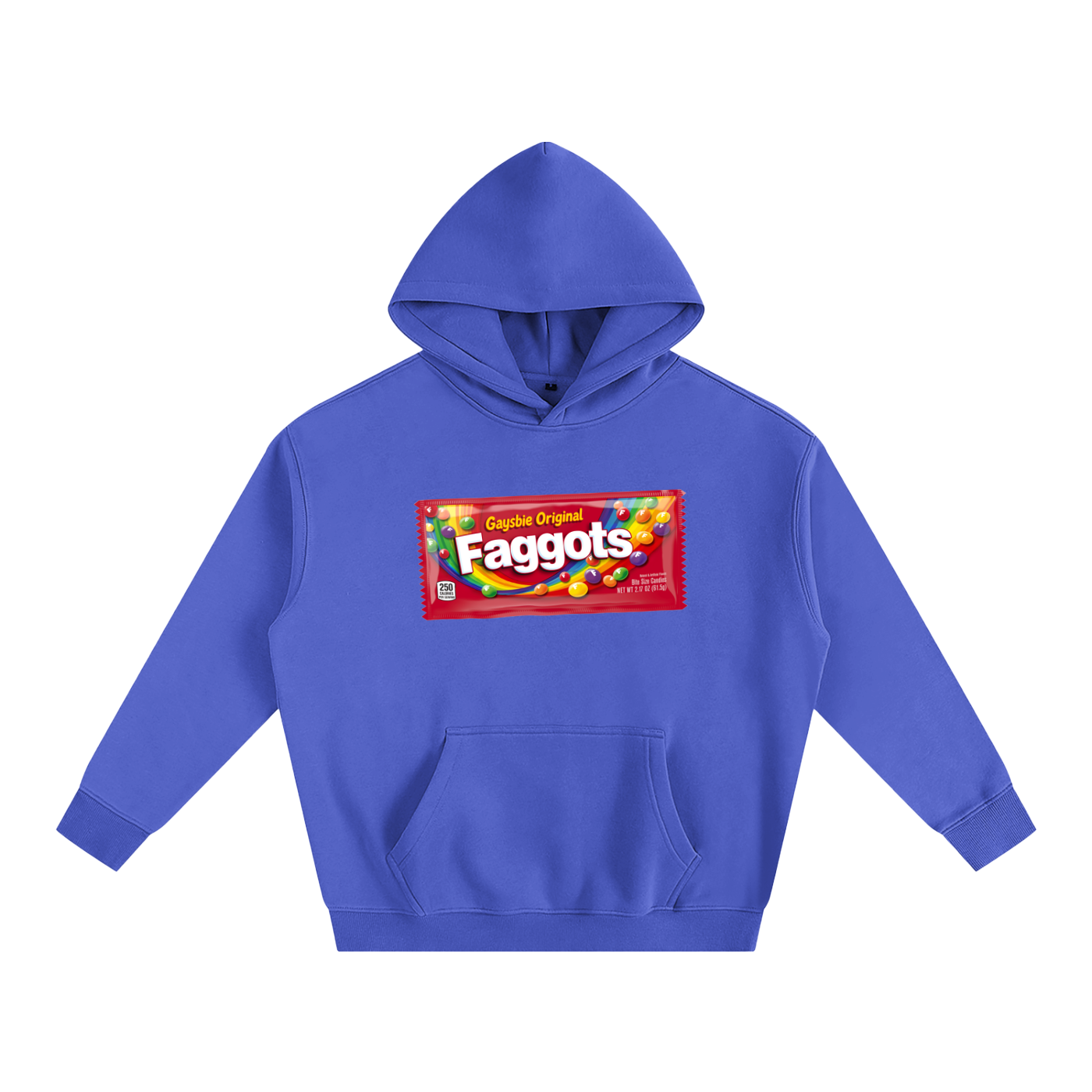Premium Hood OCEAN / S Faggots Skittles Heavy Fleece Hoodie ~ GAYSBIE PREMIUM MATERIALS