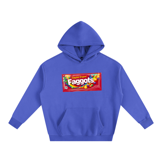 Premium Hood OCEAN / S Faggots Skittles Heavy Fleece Hoodie ~ GAYSBIE PREMIUM MATERIALS