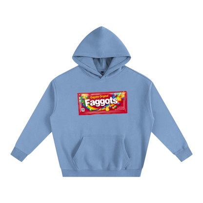 Premium Hood SKY / S Faggots Skittles Heavy Fleece Hoodie ~ GAYSBIE PREMIUM MATERIALS