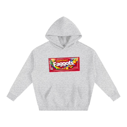 Premium Hood STONE / S Faggots Skittles Heavy Fleece Hoodie ~ GAYSBIE PREMIUM MATERIALS