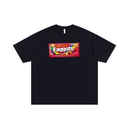 Oversize Tee MIDNIGHT / S Faggots Skittles Oversize Signature Tee ~ GAYSBIE PREMIUM MATERIALS