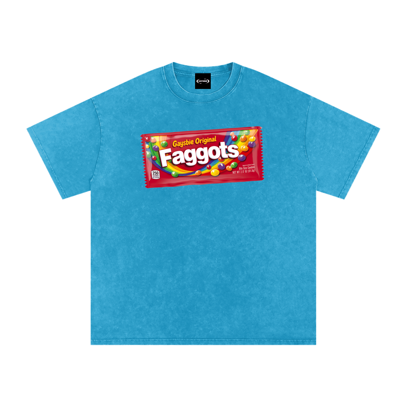 Oversize Tee BLUEY / S Faggots Skittles Premium Oversized Tee ~ GAYSBIE PREMIUM MATERIALS