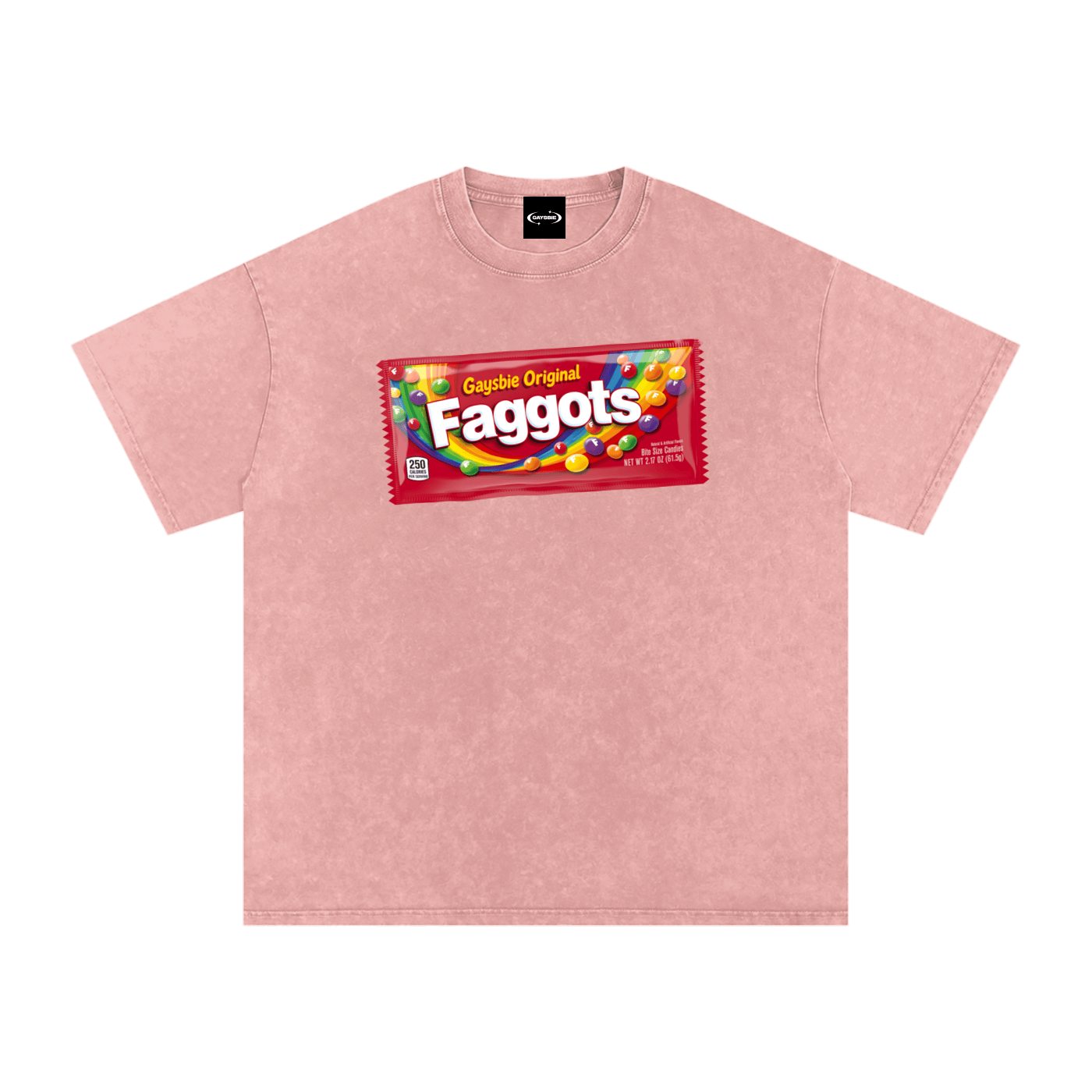 Oversize Tee BLUSH / S Faggots Skittles Premium Oversized Tee ~ GAYSBIE PREMIUM MATERIALS