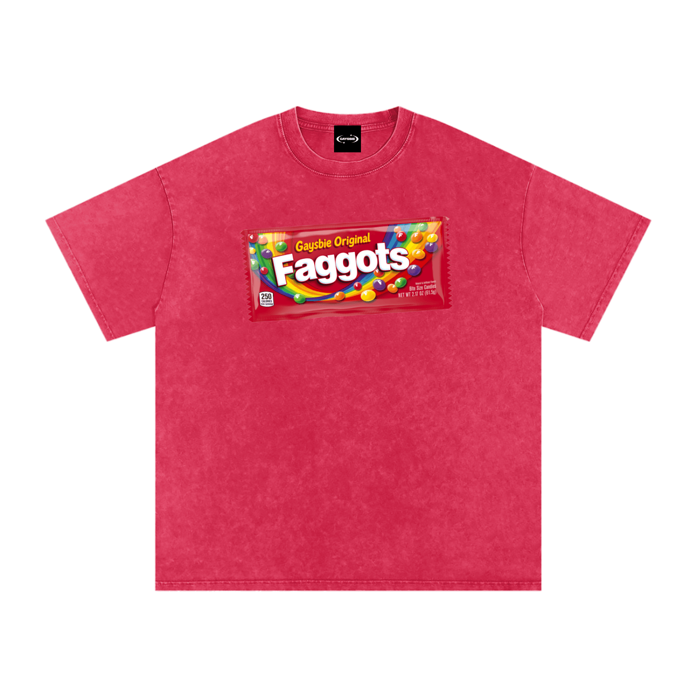 Oversize Tee CHERRY / S Faggots Skittles Premium Oversized Tee ~ GAYSBIE PREMIUM MATERIALS