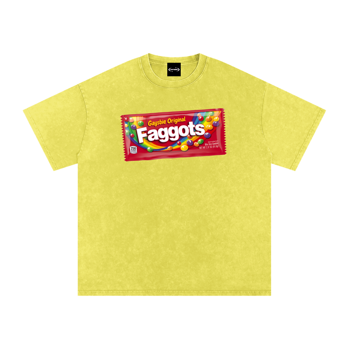 Oversize Tee CITRUS / S Faggots Skittles Premium Oversized Tee ~ GAYSBIE PREMIUM MATERIALS