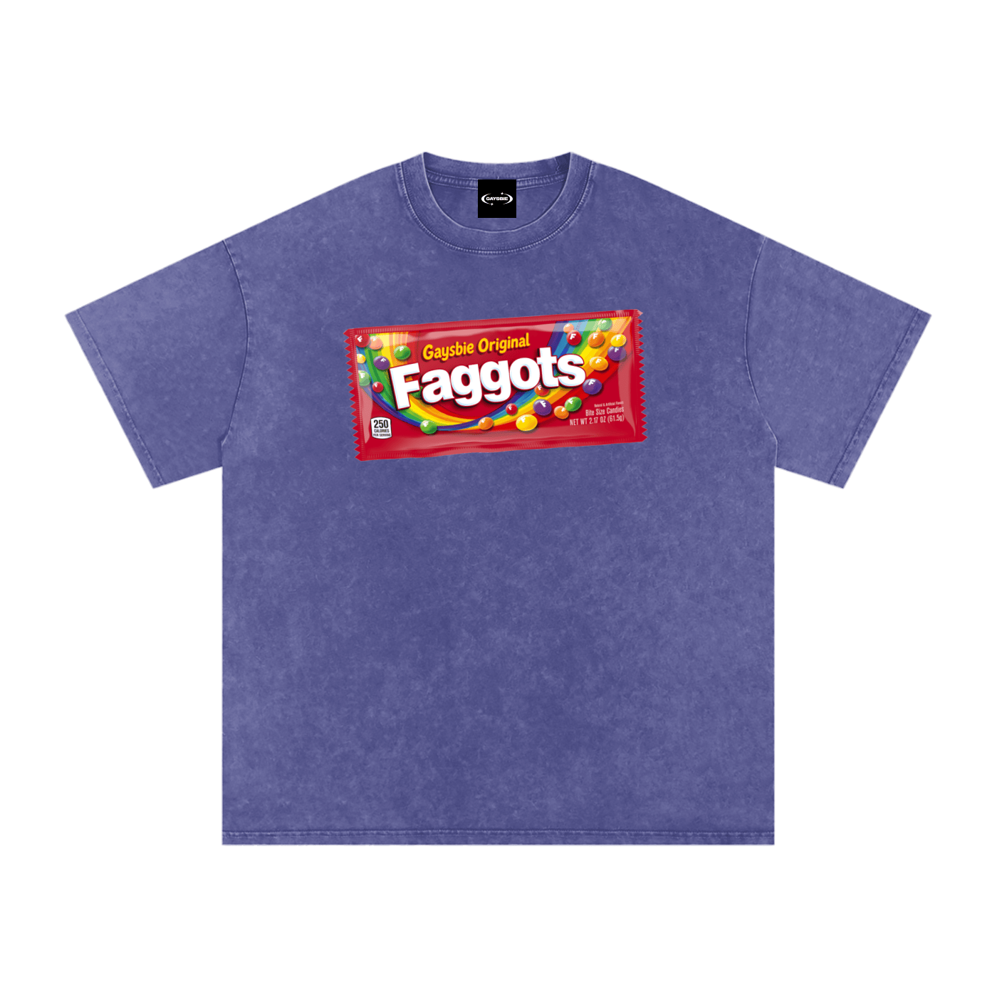 Oversize Tee GRAPE / S Faggots Skittles Premium Oversized Tee ~ GAYSBIE PREMIUM MATERIALS
