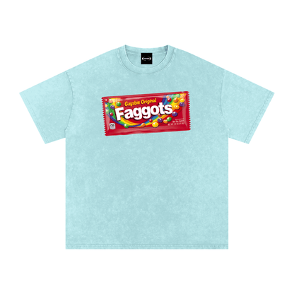 Oversize Tee ICE / S Faggots Skittles Premium Oversized Tee ~ GAYSBIE PREMIUM MATERIALS