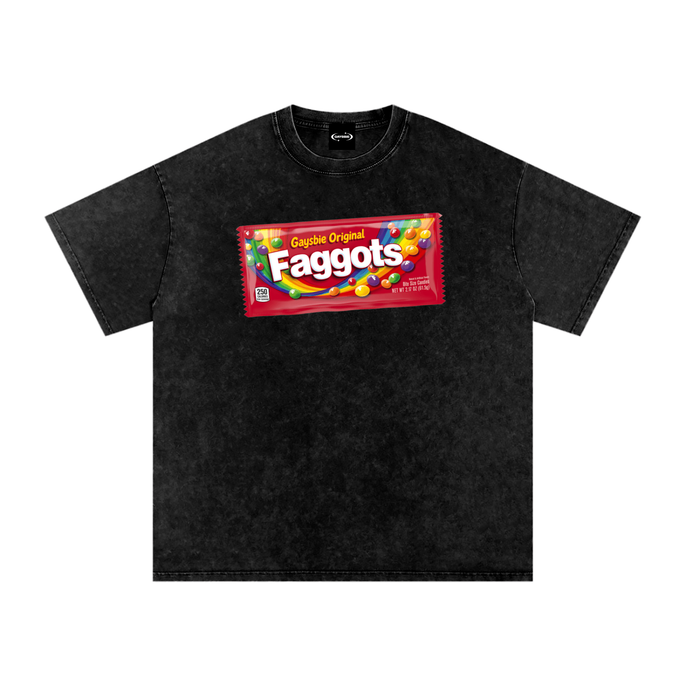 Oversize Tee MIDNIGHT / S Faggots Skittles Premium Oversized Tee ~ GAYSBIE PREMIUM MATERIALS