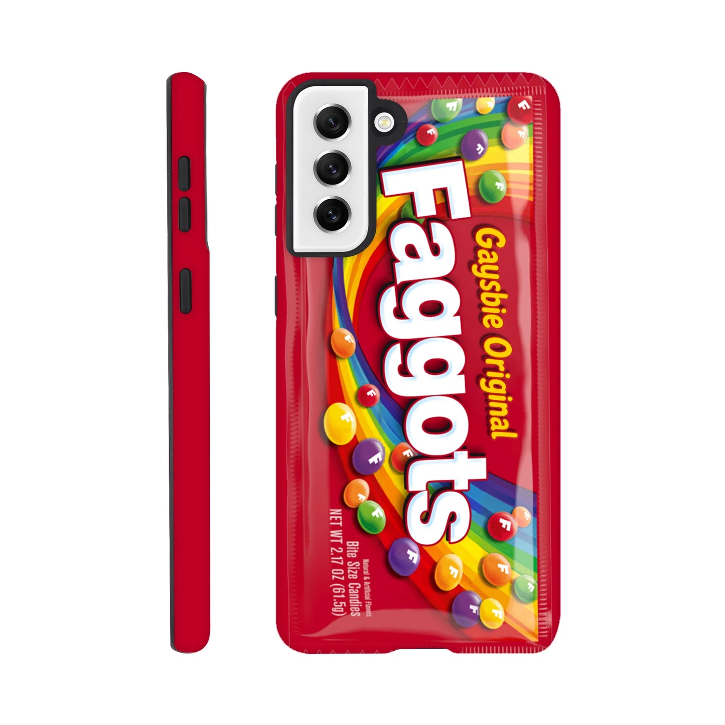 Android Case Galaxy S21 Plus Faggots Skittles Tough Android Case ~ GAYSBIE PREMIUM MATERIALS