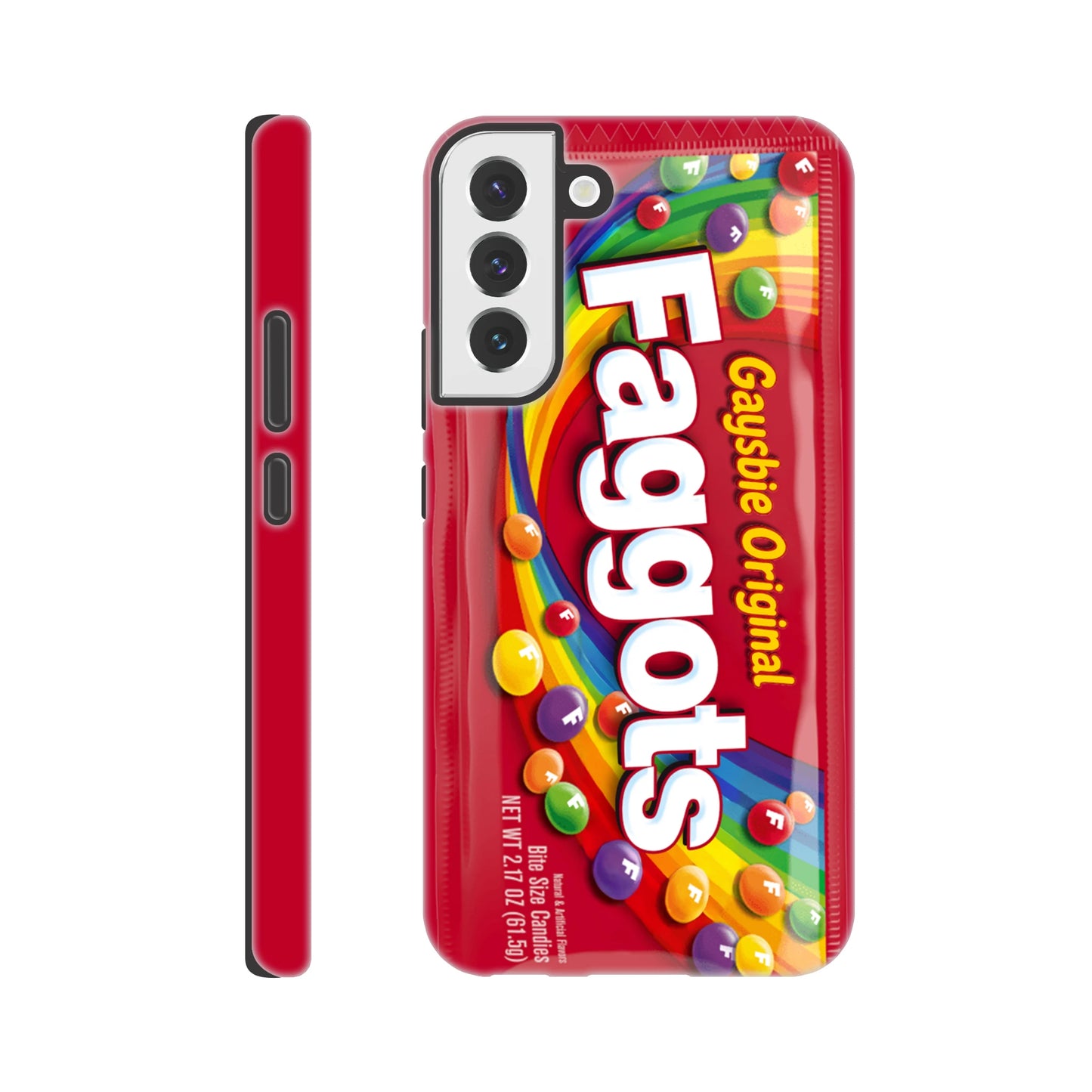 Android Case Galaxy S22 Plus Faggots Skittles Tough Android Case ~ GAYSBIE PREMIUM MATERIALS
