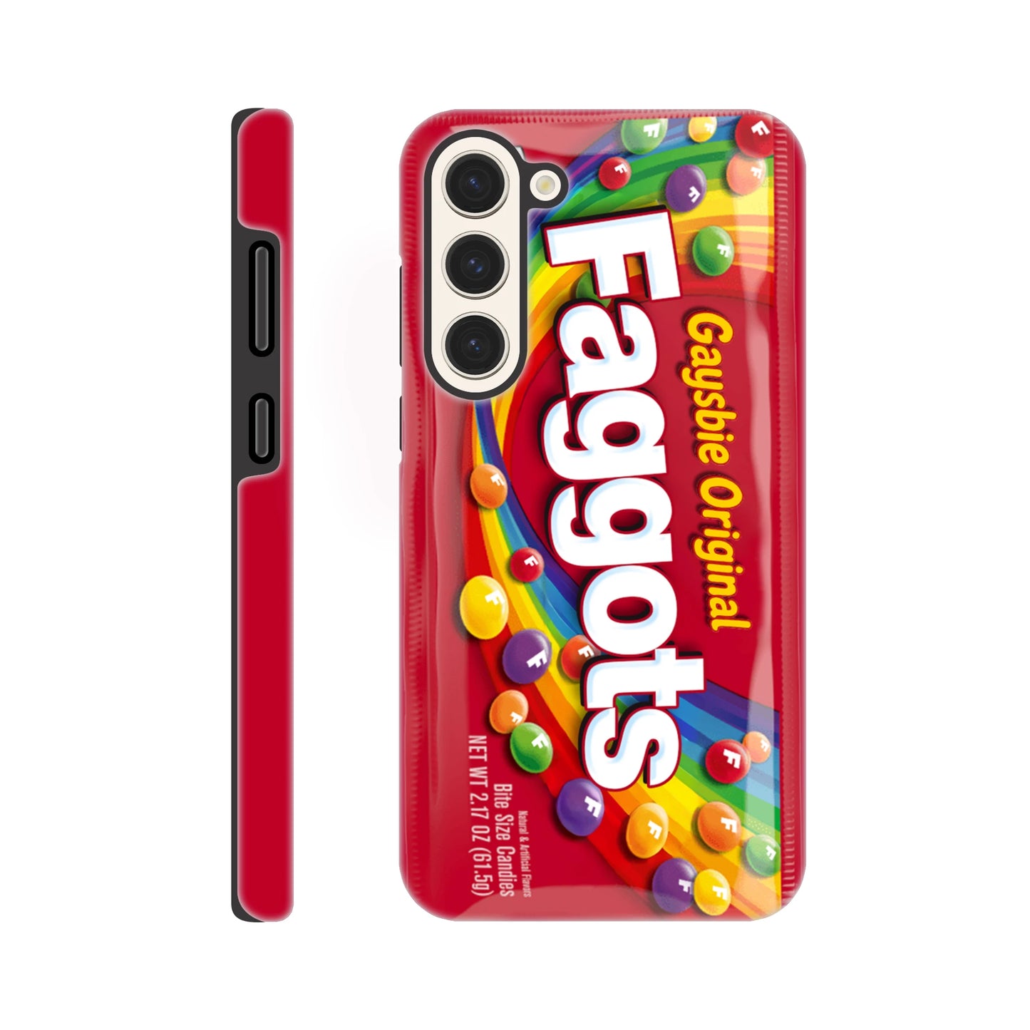 Android Case Galaxy S23 Plus Faggots Skittles Tough Android Case ~ GAYSBIE PREMIUM MATERIALS