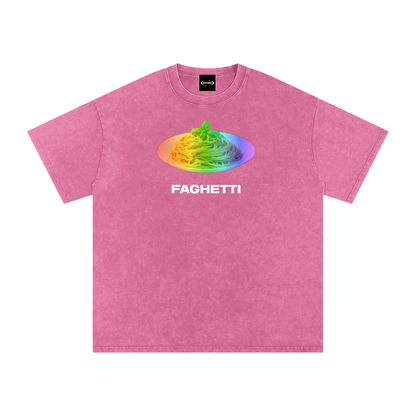 Oversize Tee BUBBLEGUM / S FAGHETTI Premium Oversized Tee ~ GAYSBIE PREMIUM MATERIALS