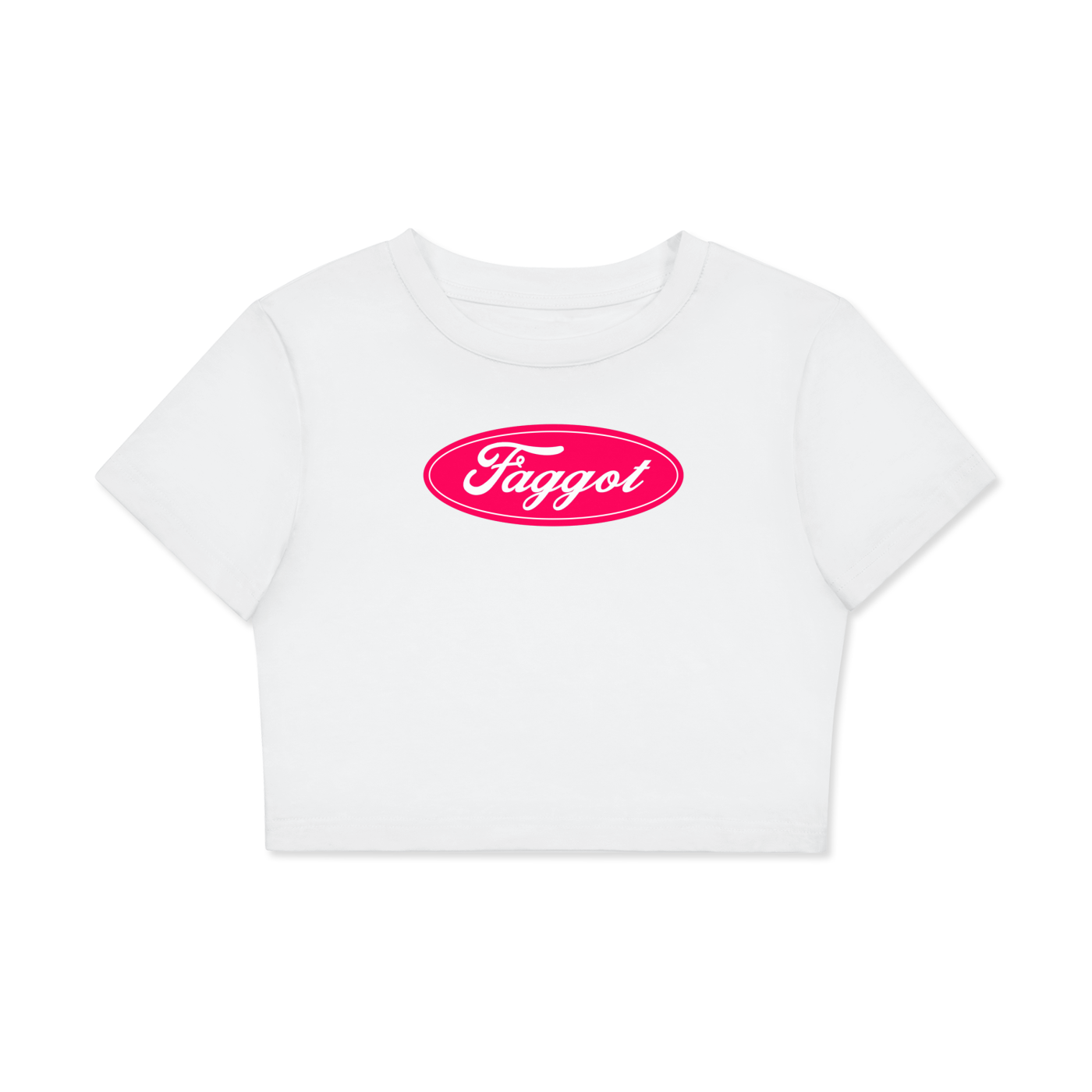 Crop Tee ICE / XS Fagoot Ford Logo Crop Tee ~ GAYSBIE PREMIUM MATERIALS