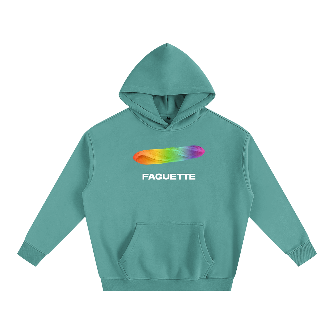 Premium Hood MINT / S FAGUETTE Heavy Fleece Hoodie ~ GAYSBIE PREMIUM MATERIALS