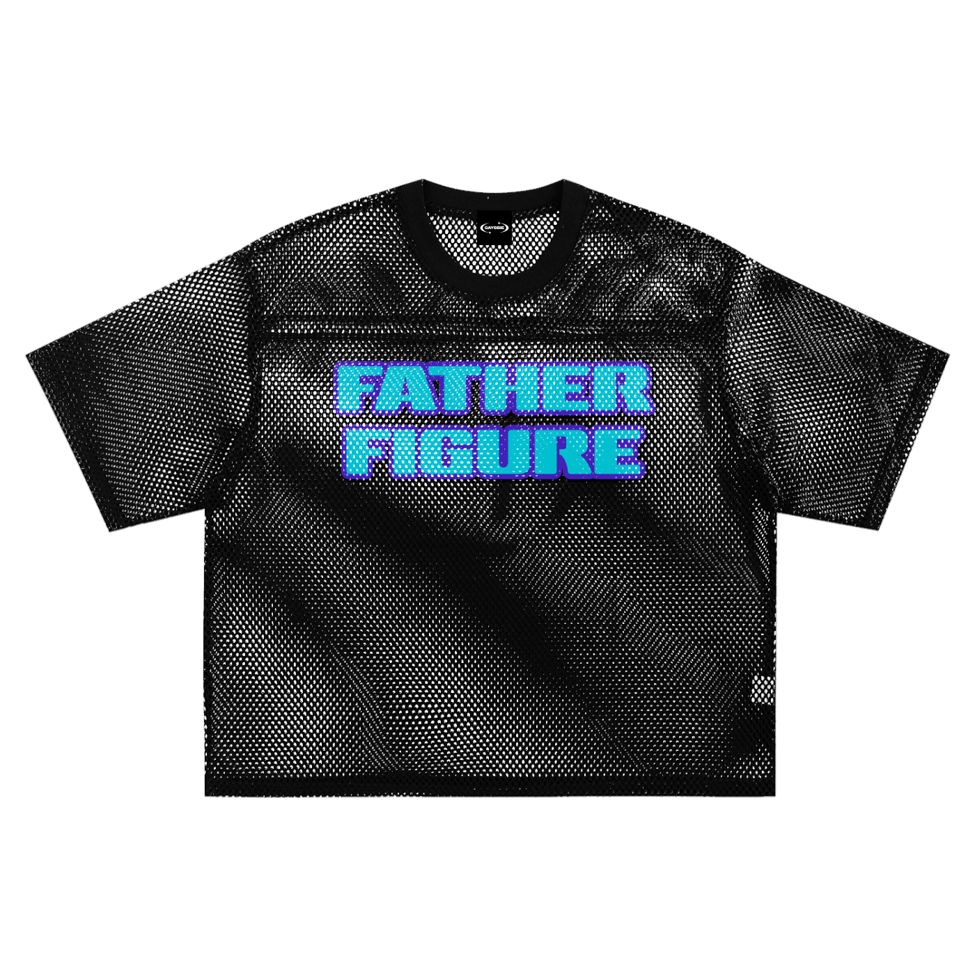 Mesh Tee MIDNIGHT / S FATHER FIGURE Boxy Mesh Tee ~ GAYSBIE PREMIUM MATERIALS