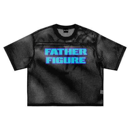 Mesh Tee MIDNIGHT / S FATHER FIGURE Boxy Mesh Tee ~ GAYSBIE PREMIUM MATERIALS