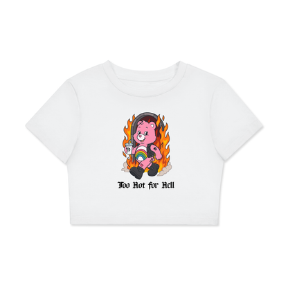 TOO HOT FOR HELL BEAR Crop Tee ~ GAYSBIE