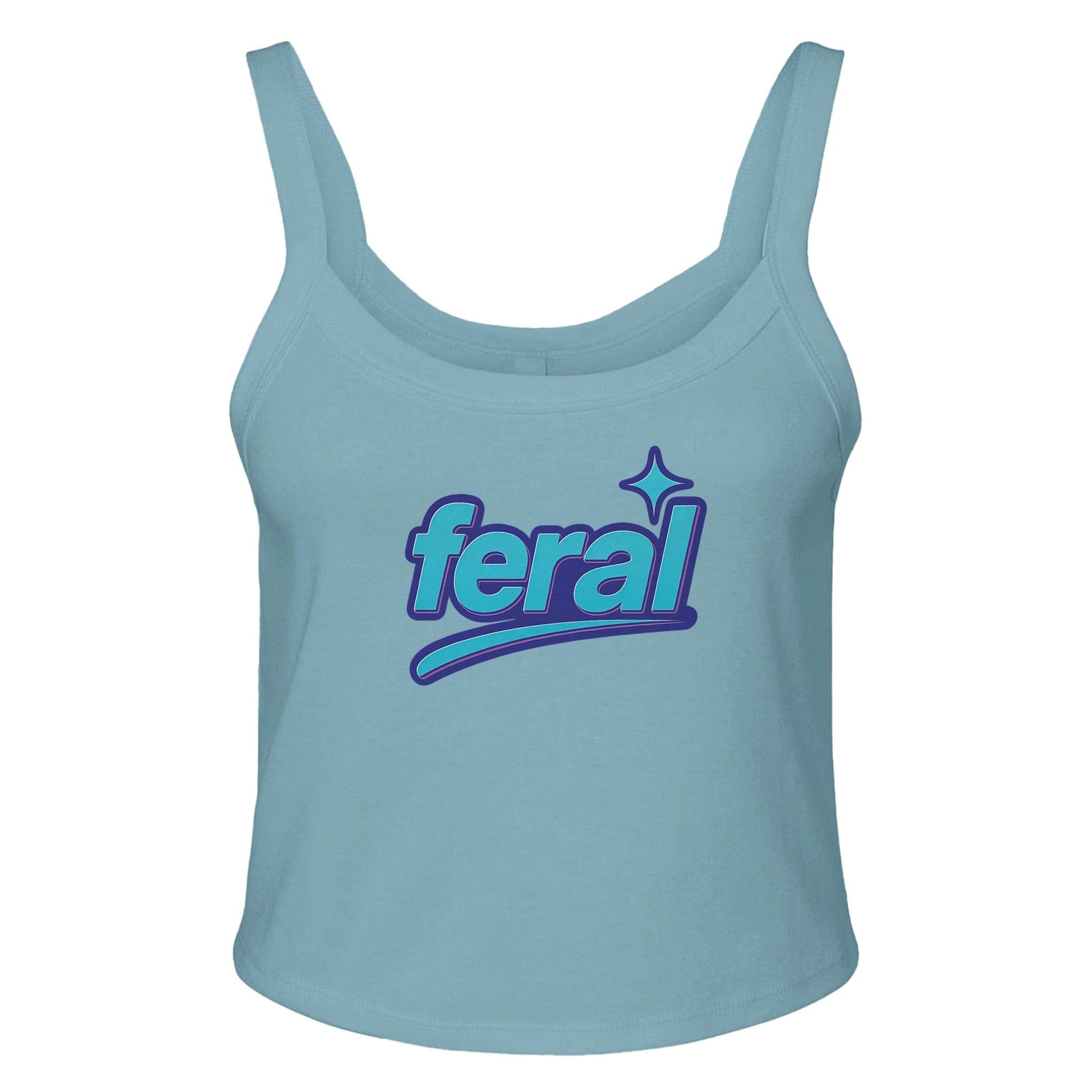Ribbed Tank SKY / XS FERAL Baby Ribbed Tank ~ GAYSBIE GAYSBIE SHOP