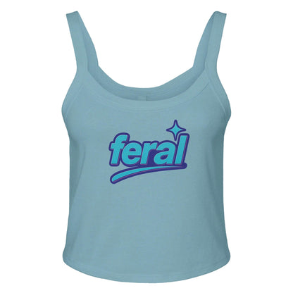Ribbed Tank SKY / XS FERAL Baby Ribbed Tank ~ GAYSBIE GAYSBIE SHOP