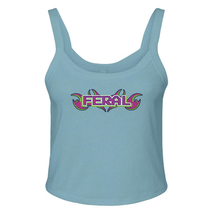 Ribbed Tank SKY / XS FERAL Baby Ribbed Tank ~ GAYSBIE PREMIUM MATERIALS