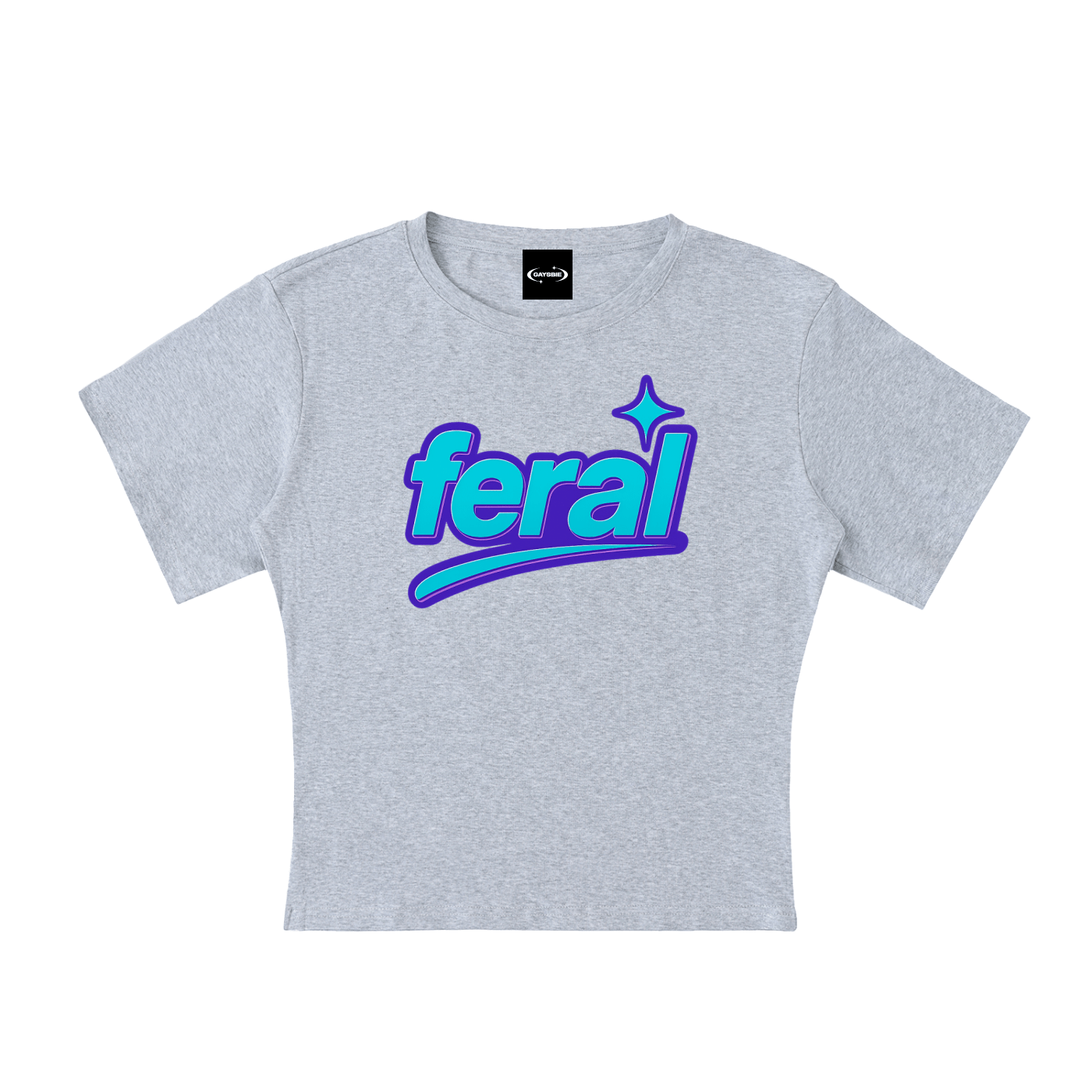 Baby Tee STONE / S FERAL Baby Tee ~ GAYSBIE PREMIUM MATERIALS