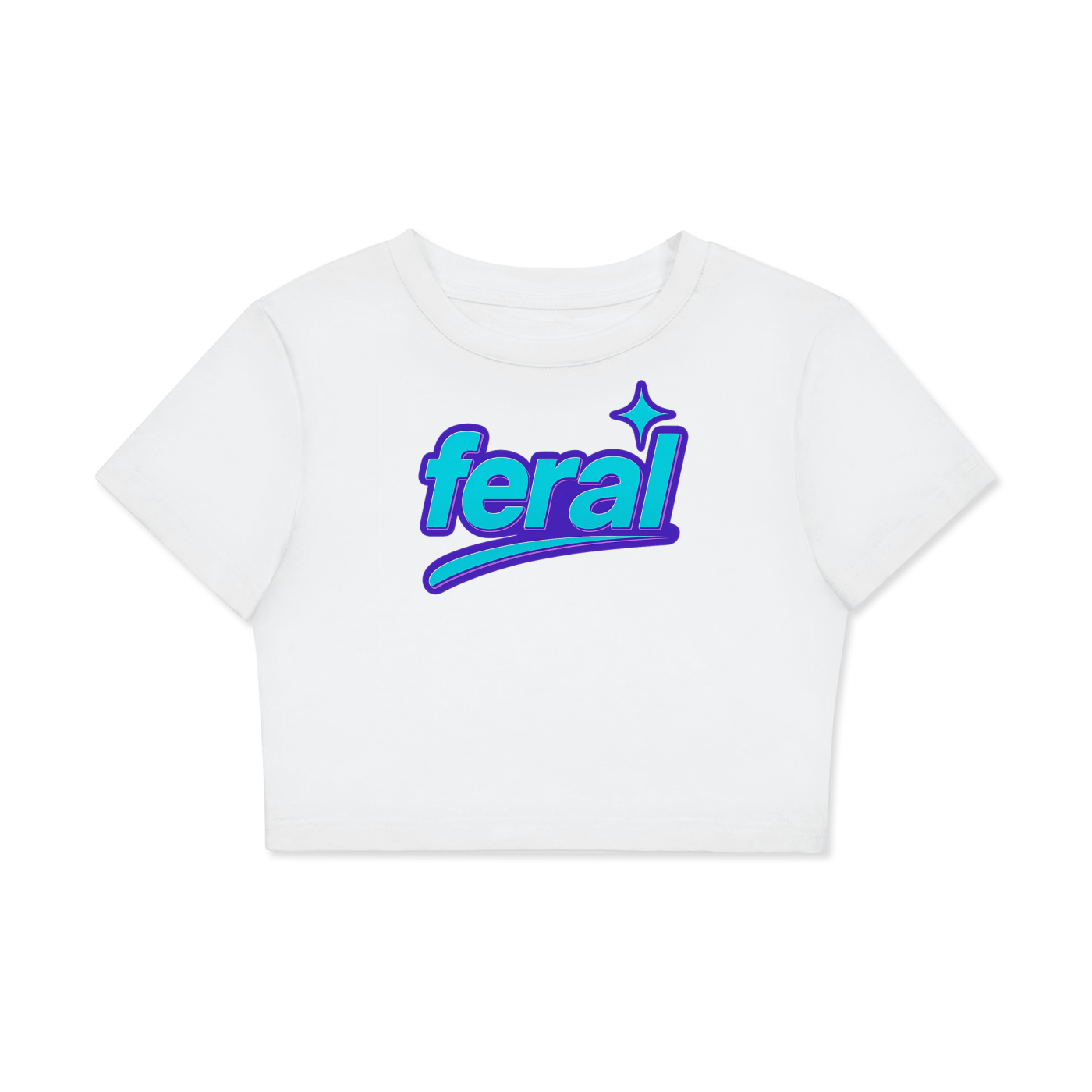 Crop Tee ICE / XS FERAL Crop Tee ~ GAYSBIE PREMIUM MATERIALS