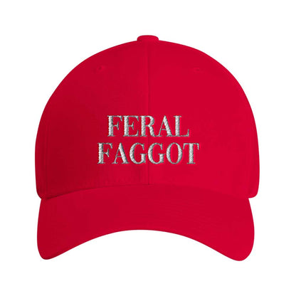 Caps SPICY / L-XL FERAL FAGGOT Embroidered Cap ~ GAYSBIE PREMIUM MATERIALS