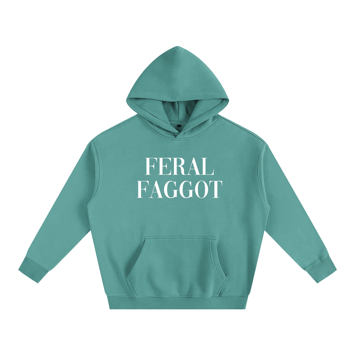Medium Green / S FERAL FAGGOT Heavy Fleece Hoodie ~ GAYSBIE ODMPOD