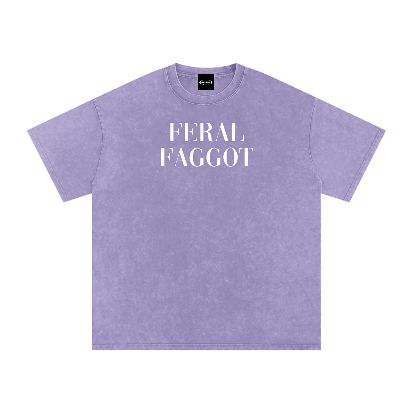 Oversize Tee LIGHT PURPLE / S FERAL FOGGOT Premium Oversized Tee ~ GAYSBIE PREMIUM MATERIALS
